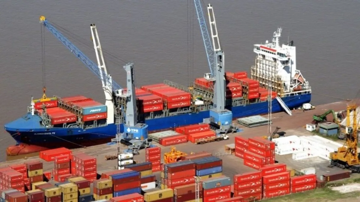 Naviera francesa desembarca en el puerto de Rosario y arma conexión directa con Santos