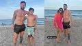 Lionel Messi compartió en redes las imágenes de su día de playa junto a la familia después de marcar dos goles