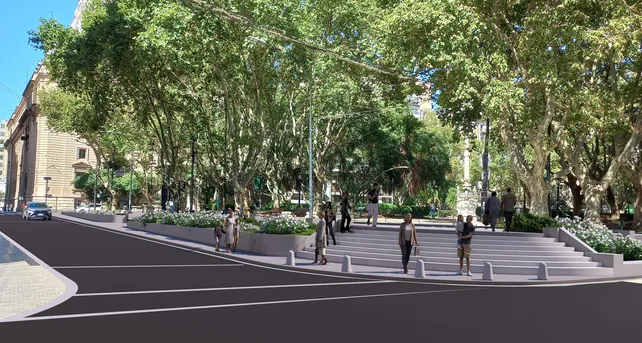 Así quedará la plaza remozada.