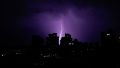 Imagen de archivo de una tormenta eléctrica sobre Rosario.