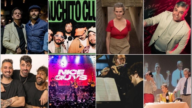 Una grilla de teatro y recitales en Rosario.