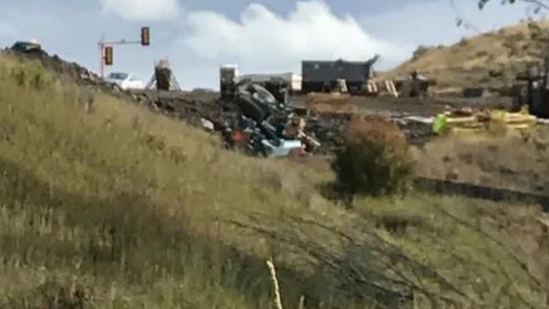 Esta es la foto que compartió del momento del accidente. Esta es la foto que compartió del momento del accidente.